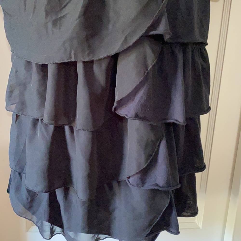Black frilly French Landry dress shirt - Picture 3 of 5